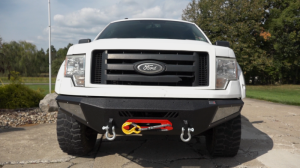 Ford F-150 Front Bumper - Fishbone Offroad - Winch Plate, Pelican FB22347 - Black - `09-`14 Ford F-150 Front Bumper - Fishbone Offroad - Winch Plate, Pelican FB22347 - Black - `09-`14
